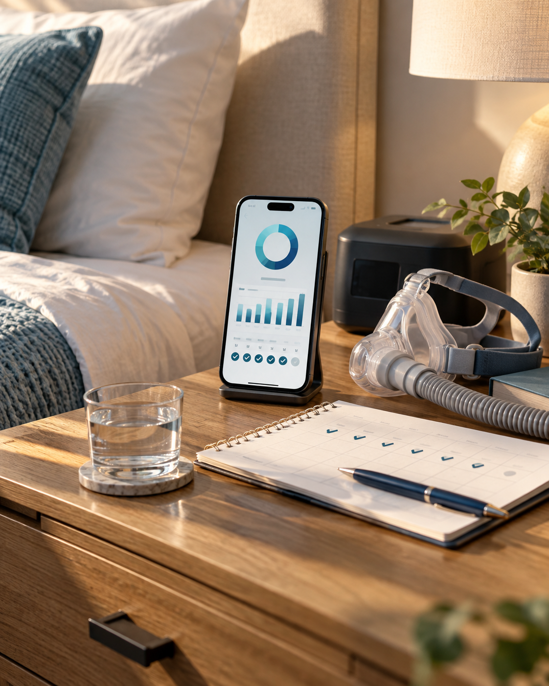 Patient support for CPAP therapy